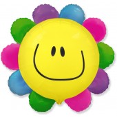 Воздушный шар фольгированный фигура, Цветик - многоцветик (солнечная улыбка) , шт