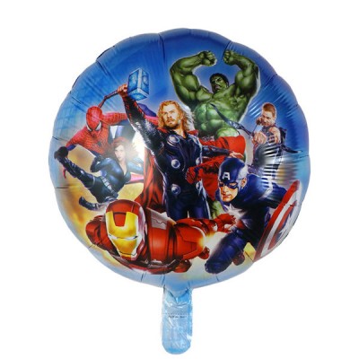 Воздушный шар фольгированный Круг,  Супергерои, шт