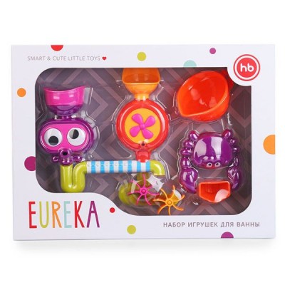 Набор игрушек для ванной EUREKA Happy Baby