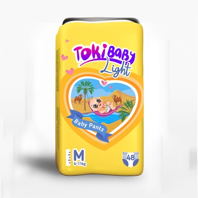 Подгузники-трусики детские TokiBABY Light размер M, 48шт